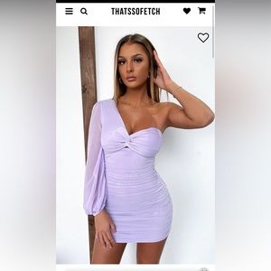Lilac mini dress